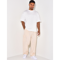 Pantalon cargo en lin Pantalon cargo en lin