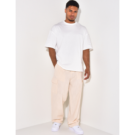 Pantalon cargo en lin Pantalon cargo en lin