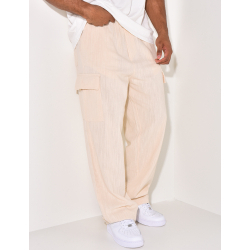 Pantalon cargo en lin Pantalon cargo en lin