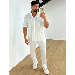 Ensemble chemise et pantalon plissée Ensemble chemise et pantalon plissée