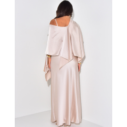 Ensemble robe et cape en satin Ensemble robe et cape en satin