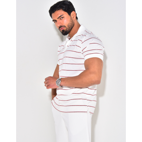 Polo manches courtes à rayures