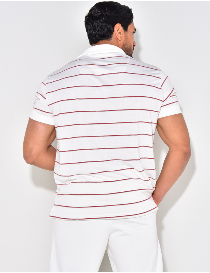 Polo manches courtes à rayures