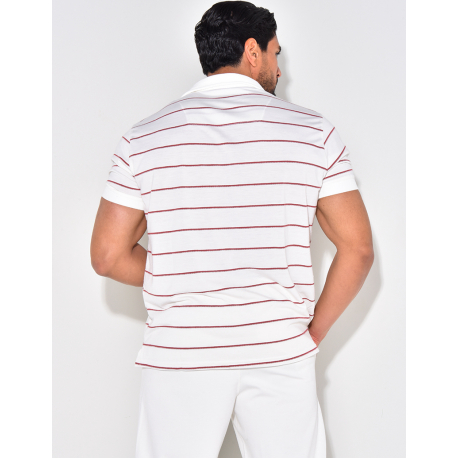 Polo manches courtes à rayures