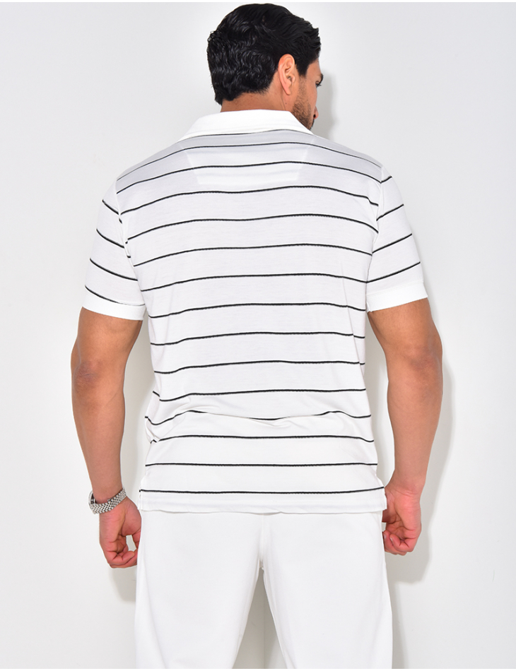 Polo manches courtes à rayures Polo manches courtes à rayures
