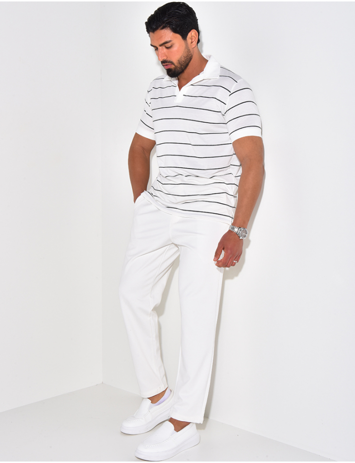 Polo manches courtes à rayures Polo manches courtes à rayures