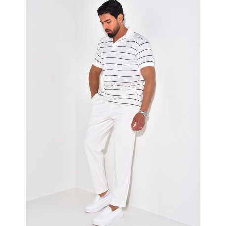 Polo manches courtes à rayures Polo manches courtes à rayures