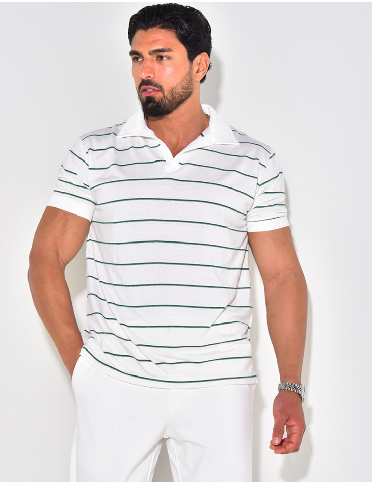 Polo manches courtes à rayures
