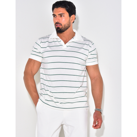 Polo manches courtes à rayures