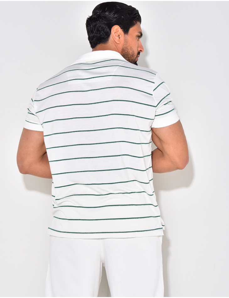 Polo manches courtes à rayures