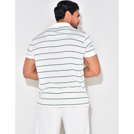 Polo manches courtes à rayures