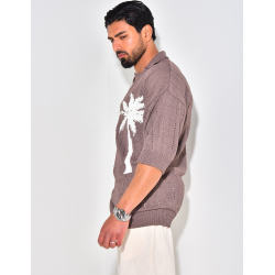 Polo manches courtes ajouré à motifs Polo manches courtes ajouré à motifs