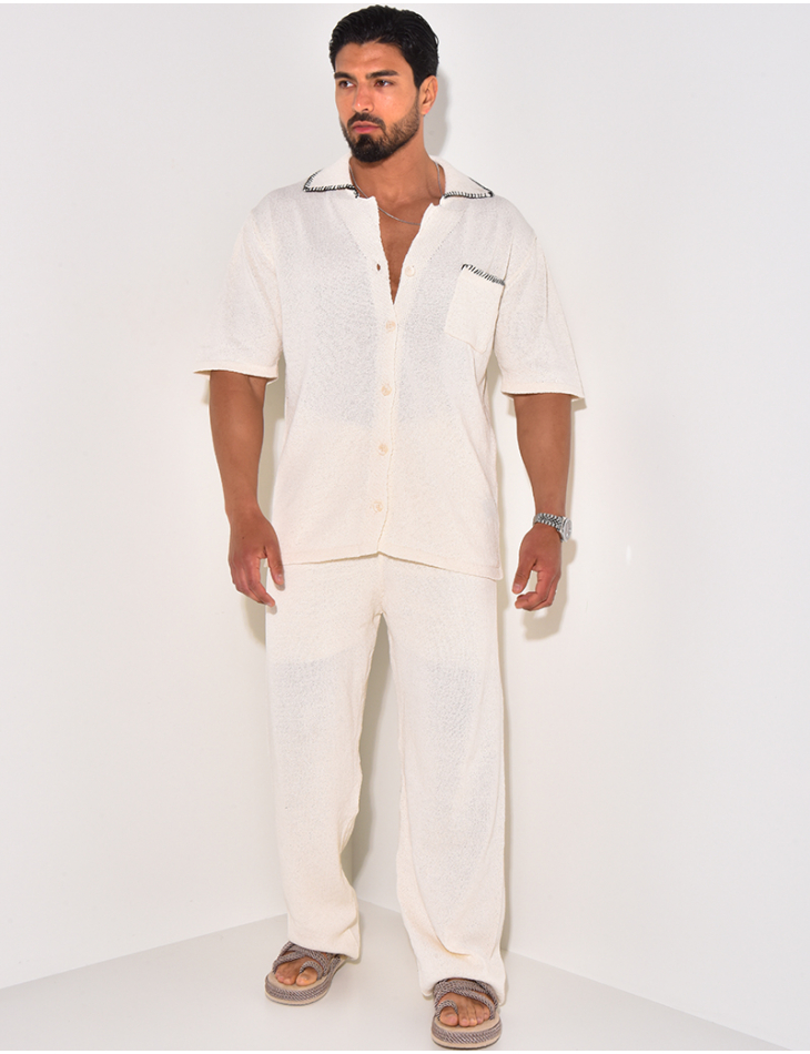 Ensemble pantalon et chemise manches longues Ensemble pantalon et chemise manches longues