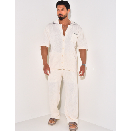 Ensemble pantalon et chemise manches longues Ensemble pantalon et chemise manches longues