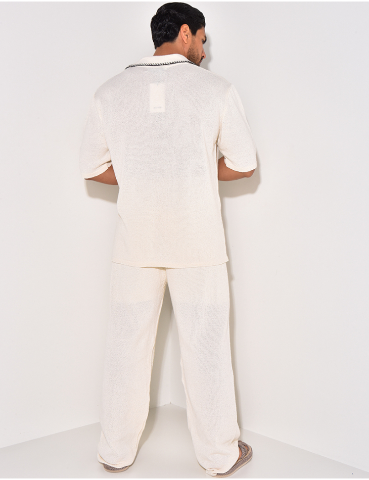 Ensemble pantalon et chemise manches longues Ensemble pantalon et chemise manches longues