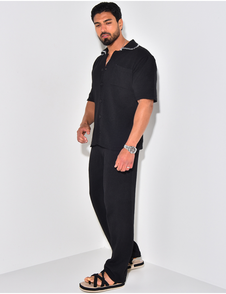 Ensemble pantalon et chemise manches longues Ensemble pantalon et chemise manches longues