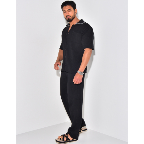 Ensemble pantalon et chemise manches longues Ensemble pantalon et chemise manches longues