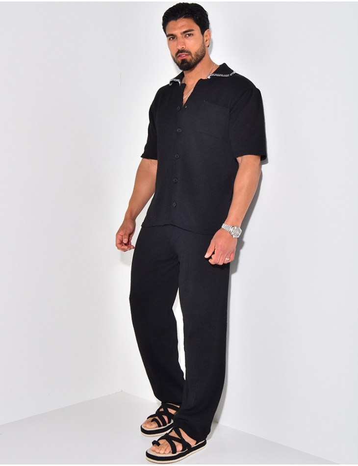 Ensemble pantalon et chemise manches longues Ensemble pantalon et chemise manches longues