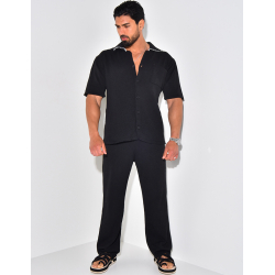 Ensemble pantalon et chemise manches longues Ensemble pantalon et chemise manches longues
