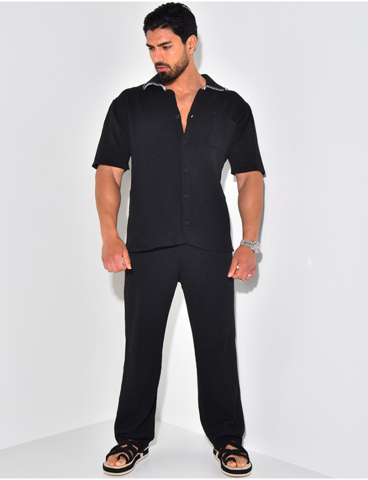 Ensemble pantalon et chemise manches longues Ensemble pantalon et chemise manches longues