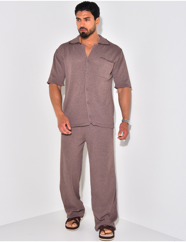 Ensemble pantalon et chemise manches longues Ensemble pantalon et chemise manches longues