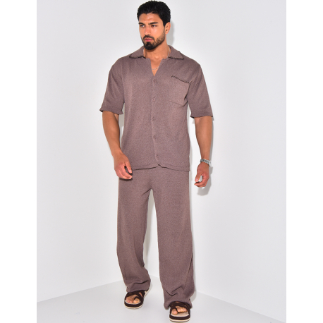 Ensemble pantalon et chemise manches longues Ensemble pantalon et chemise manches longues