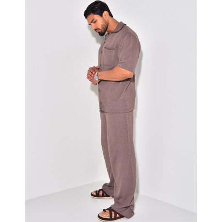Ensemble pantalon et chemise manches longues Ensemble pantalon et chemise manches longues