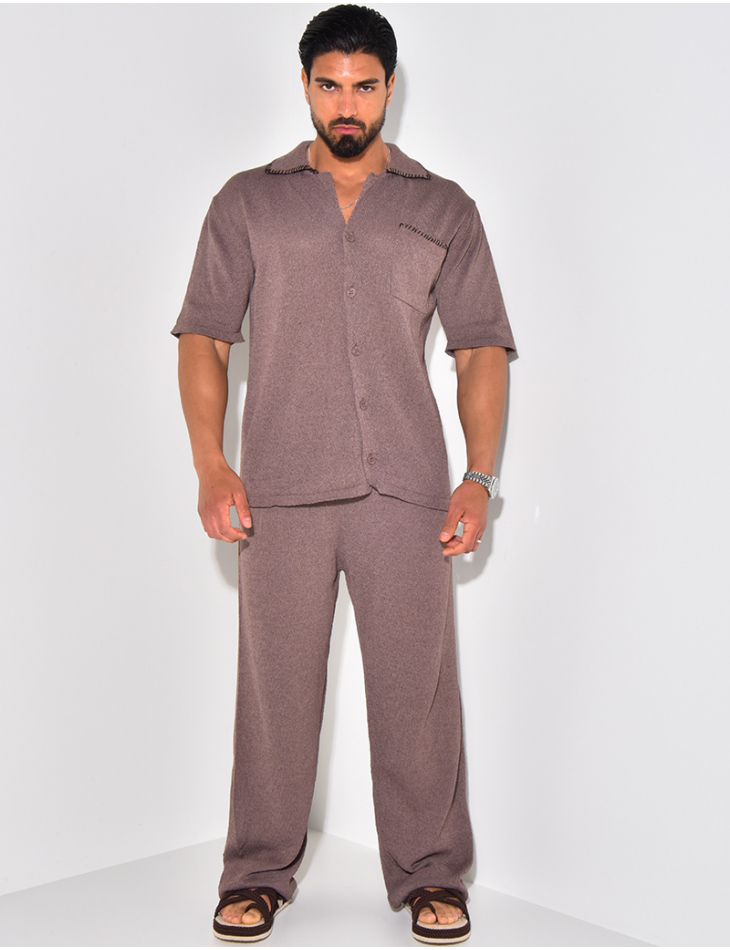 Ensemble pantalon et chemise manches longues Ensemble pantalon et chemise manches longues