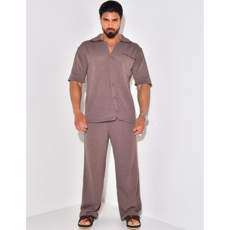 Ensemble pantalon et chemise manches longues Ensemble pantalon et chemise manches longues