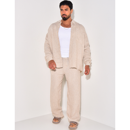 Ensemble pantalon et chemise côtelé Ensemble pantalon et chemise côtelé