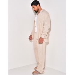 Ensemble pantalon et chemise côtelé Ensemble pantalon et chemise côtelé