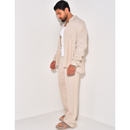 Ensemble pantalon et chemise côtelé Ensemble pantalon et chemise côtelé