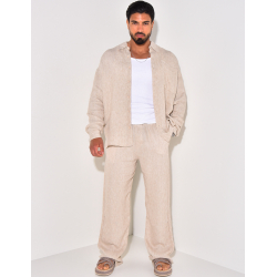 Ensemble pantalon et chemise côtelé Ensemble pantalon et chemise côtelé