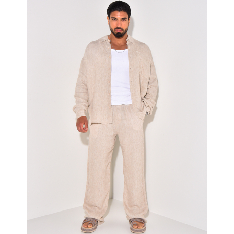 Ensemble pantalon et chemise côtelé Ensemble pantalon et chemise côtelé