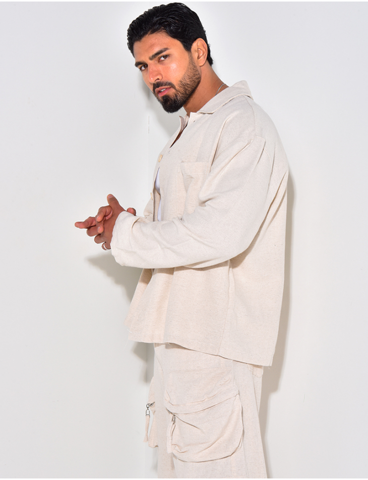 Chemise manches longues en lin Chemise manches longues en lin