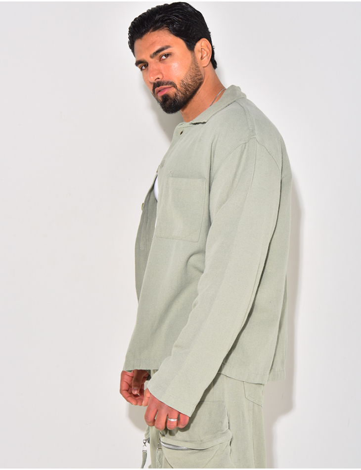 Chemise manches longues en lin