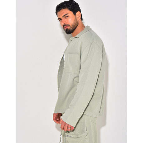 Chemise manches longues en lin