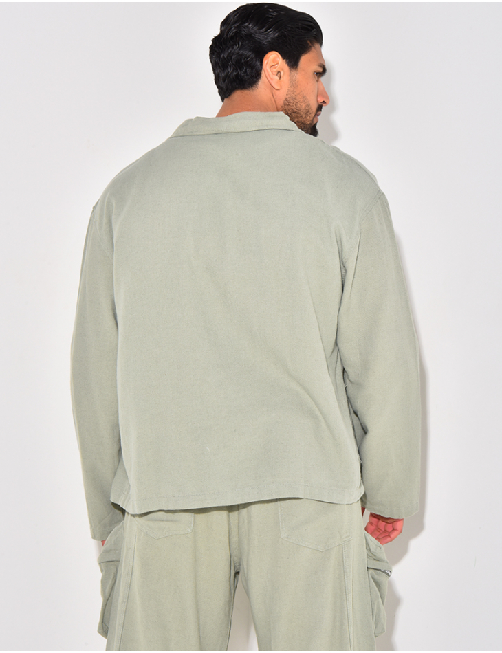 Chemise manches longues en lin