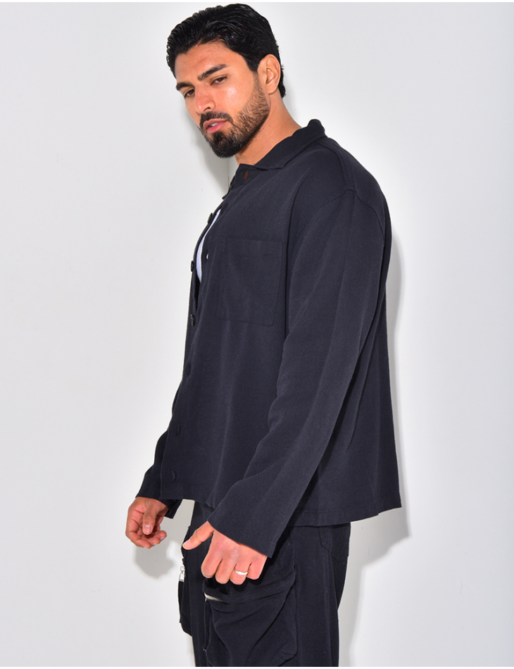 Chemise manches longues en lin