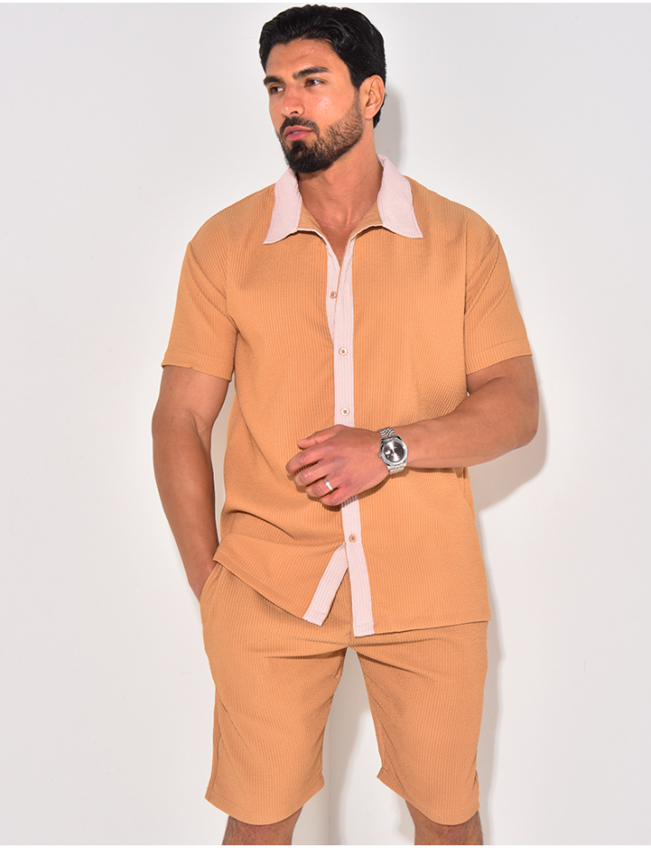 Ensemble haut et short bi color Ensemble haut et short bi color