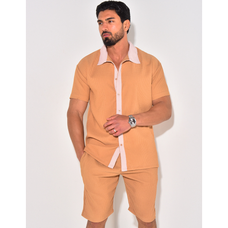 Ensemble haut et short bi color Ensemble haut et short bi color