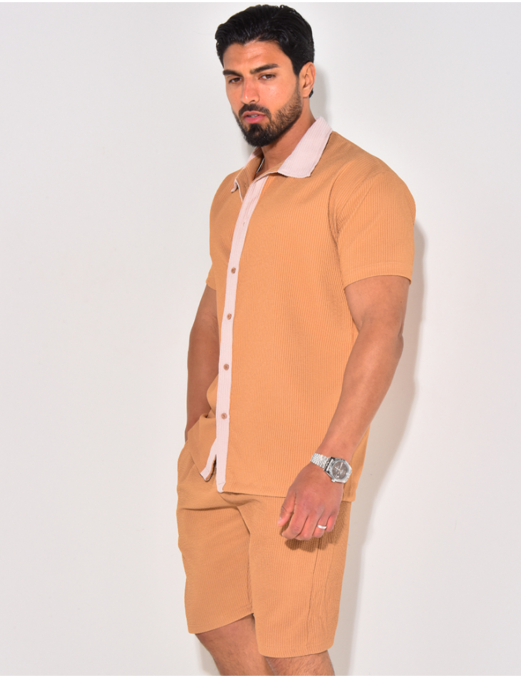 Ensemble haut et short bi color Ensemble haut et short bi color