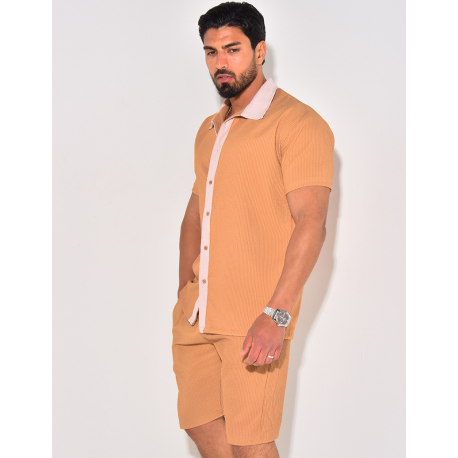 Ensemble haut et short bi color Ensemble haut et short bi color