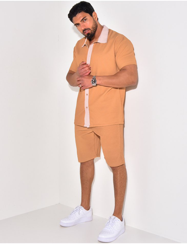 Ensemble haut et short bi color Ensemble haut et short bi color