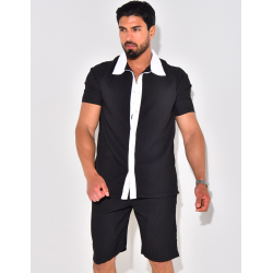 Ensemble haut et short bi color Ensemble haut et short bi color