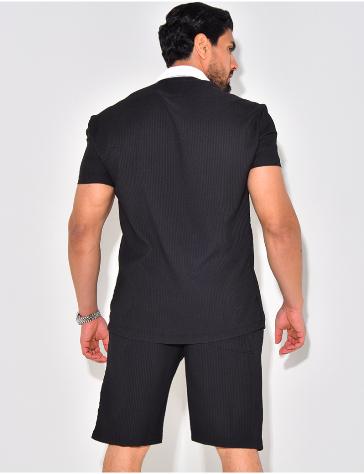 Ensemble haut et short bi color Ensemble haut et short bi color