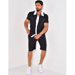 Ensemble haut et short bi color Ensemble haut et short bi color