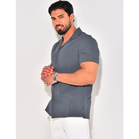 Chemise uni manches courtes Chemise uni manches courtes