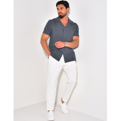 Chemise uni manches courtes Chemise uni manches courtes