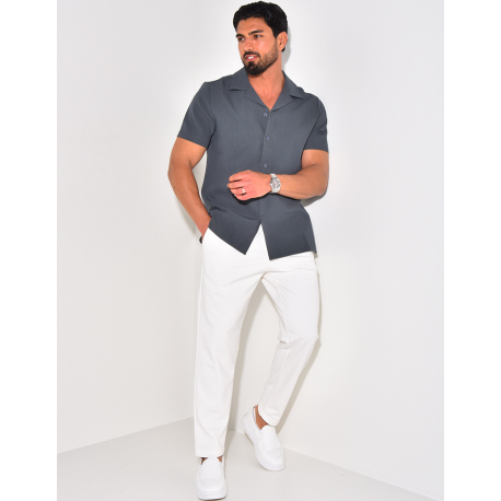 Chemise uni manches courtes Chemise uni manches courtes